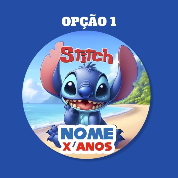 Adesivo Redondo Stitch - Image 2