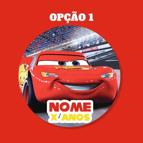 Adesivo Redondo McQueen - Os Carros - Image 2