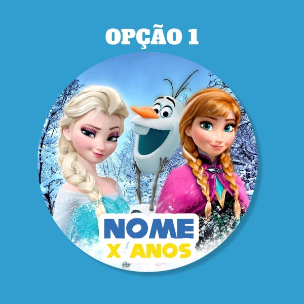 Adesivo Redondo Frozen - Image 2