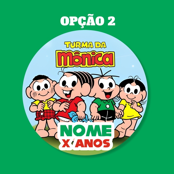 Adesivo Redondo Turma da Monica - Image 3