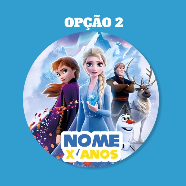 Adesivo Redondo Frozen - Image 3