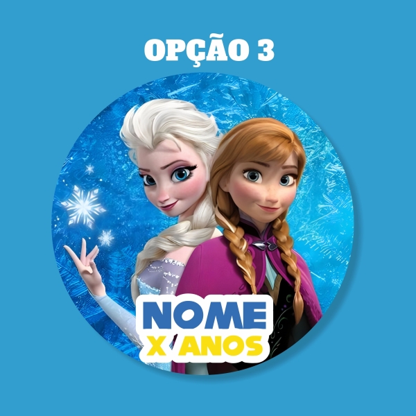 Adesivo Redondo Frozen - Image 4